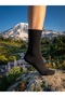 Men's Plain Seamless Wool Socks Fo 8000 Black