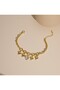 Heart-Shaped Dangle Stone Chain Bracelet - 3