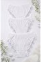 Cotton Dentelli White Panties 3-Pack