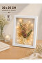 20X25X3 Glass Deep Memory Keepsake Frame - Rose Promise Engagement Flower Box