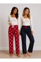 Women's 2-Piece Heart Suede Single Bottoms