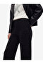 Normal Waist Viscose Blended Stoned Wide Leg Sweatpants - 4