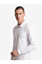 Cotton Long Sleeve Half Zip Polo Neck Sweatshirt - 2