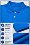 Unisex Kids Polo Collar T-Shirt for School Plain Basic 100% Cotton 7-14 Years - 3