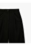 Comfortable Fit Pleated Pocketed Balloon Cut Fabric Trousers - 7