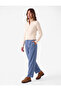Regular Fit Pile Detailed Pocketed Barrel Cut Trousers
