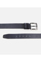 Men's Leather Navy Blue Belt - 4