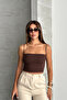 Modal Covered Crop Blouse with Rope Straps