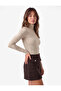 Slim Fit Long Sleeve Turtleneck T-Shirt - 2