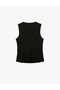 Zippered Crew Neck Sleeveless Blazer Vest - 7