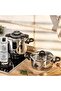 Vera Pressure Cooker Set 4+6 Liters Black