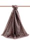 Krep Degraded Monogram Patterned Mink Color 75X195 Non-Fade Shawl - 6
