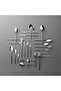 5900 Infinity 12 Person 84 Piece Fork Spoon Knife Set - 2