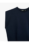 Sleeveless Sweater with Stitching Detail and Crew Neckline - 7