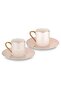Navy Beige 2-Piece Coffee Cup Set