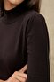 Textured Turtleneck Short Sweater - 6