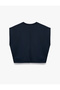 Sleeveless Sweater with Stitching Detail and Crew Neckline - 6