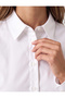 Classic Collar Cotton Blend Buttoned Long Sleeve Basic Shirt - 5