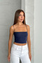 Modal Covered Crop Blouse with Rope Straps - 6