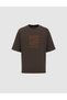 Dark Brown Comfort Fit 100% Cotton Crew Neck T-Shirt 50321198-Vr084 - 7