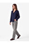 Regular Fit Long Sleeve Notched Collar Chiffon Shirt - 3