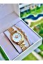 Minimal Series 28 mm Case Diameter Steel Band Gold Women's Watch - 3