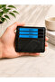 Multi-Compartment Men's Leather Magnetic Card Holder - 5