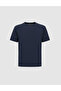 Navy Blue Regular Fit 100% Cotton Crew Neck T-Shirt 50327872-Vr033 - 7