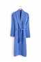 Blue Large Size Shawl Cotton Turkish Bath Sauna Bath Battal Women Men Unisex 3XL 4XL Bathrobe