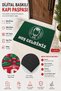 Door Mat 45X70Cm Non-Slip Base Indoor Outdoor Barber Men's Hairdresser Green - 4