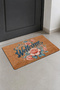 Door Mat 45X70Cm Non-Slip Base Decorative Indoor Outdoor Ivy Pink Roses - 3