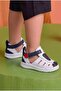 Boy's Baby Daily Summer Sandals Navy Blue White 195 - 2