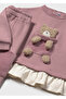 Baby Girl Teddy Bear Detailed 2-Piece Set - 2