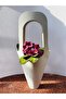 Bottle & Flower Carrying Bag White Luxury – Decorative Bouquet and Cobalt Gift Bags (10 Pieces)