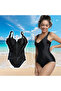 Corseted Swimsuit Breathable Tummy Control Shaper Women - 8