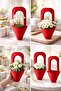 Bottle & Flower Carrying Bag Red Luxury – Decorative Bouquet and Flower Pot Gift Bag (100 Pieces)