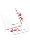 30 Pieces Karatis Art White Painting Paper 35 X 50 Cm 200 Gr - 2