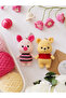 Winnie the Pooh and Piglet Keychain Set, Bag Ornament (Hand Knitted) - 4