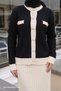 Black Knitwear Set with Skirt and Cardigan - 2