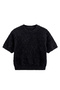 Black Soft Short Sleeve Sweater