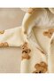 Hooded Teddy Bear Patterned Plush Baby Romper - 4