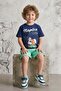 7637 Children's Character Shorts Combed Cotton Suit - 2