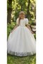 White Wedding Dress and Tarling Girl's Evening Dress