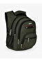 Khaki Water Resistant Padded Bat Back Structured School Daily Backpack with Laptop Compartment