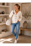 Women's Tricot Oversize Buttoned Cardigan - 2
