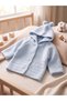 Newborn Hooded Double Layer Knitwear Baby Girl - Baby Boy Cardigan