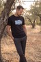 Men's Talented Text Printed Flexible Black T-Shirt - 4