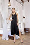 100% Viscose Lace and Low-Cut Satin Robe Set - 7