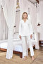 Long Sleeve Button Front Shirt Collar Pajama Set