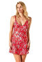 Stylish Patterned Satin Nightgown - 2